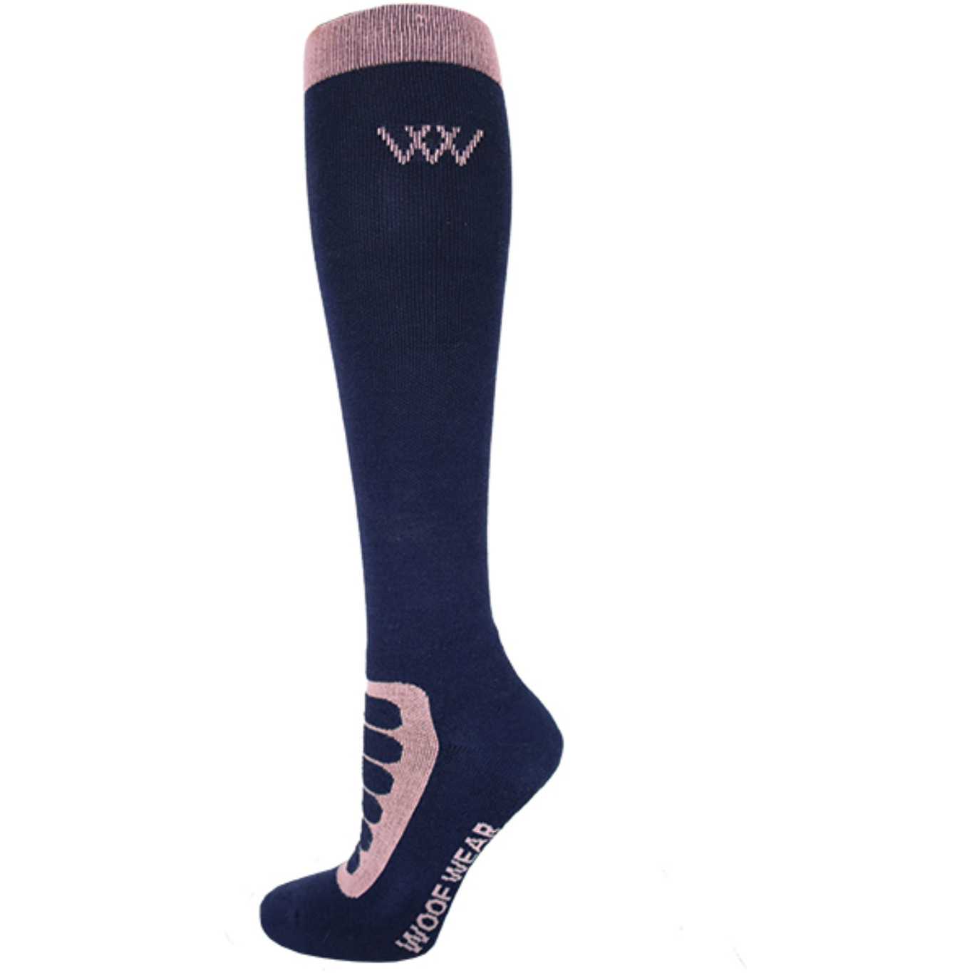 2025 Woof Wear Long Bamboo Tech Chaussette De équitation WW0020-NARO - Navy Rose